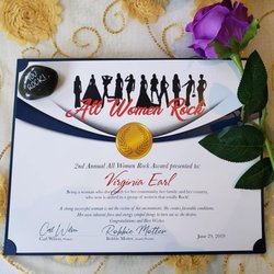 All Women Rock Award Certificate All Women Rock Award Certificate