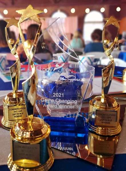 GSFE Annual Lady in Blue Sapphire 2021 Game Changer Award GSFE Annual Lady in Blue Sapphire 2021 Game Changer Award
