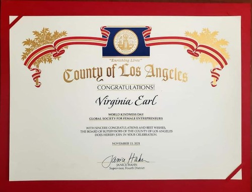 County of Los Angeles Award County of Los Angeles Award